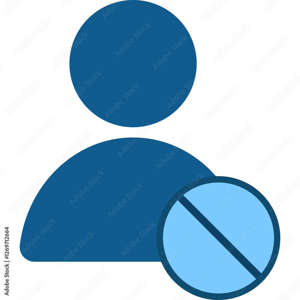 User Account Icons with Status & Functions User Account Icons with Status & Functions