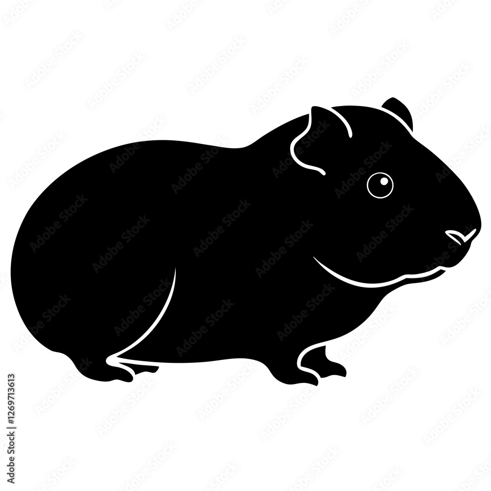 Obraz premium vector illustration of a cartoon rat