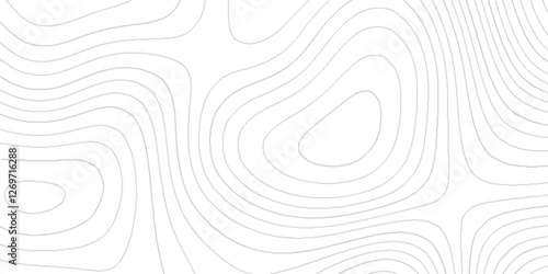 abstract curved geometric black lines arranging randomly, topography topology vector black and white abstract background, Modern design of line geometric background with topography.