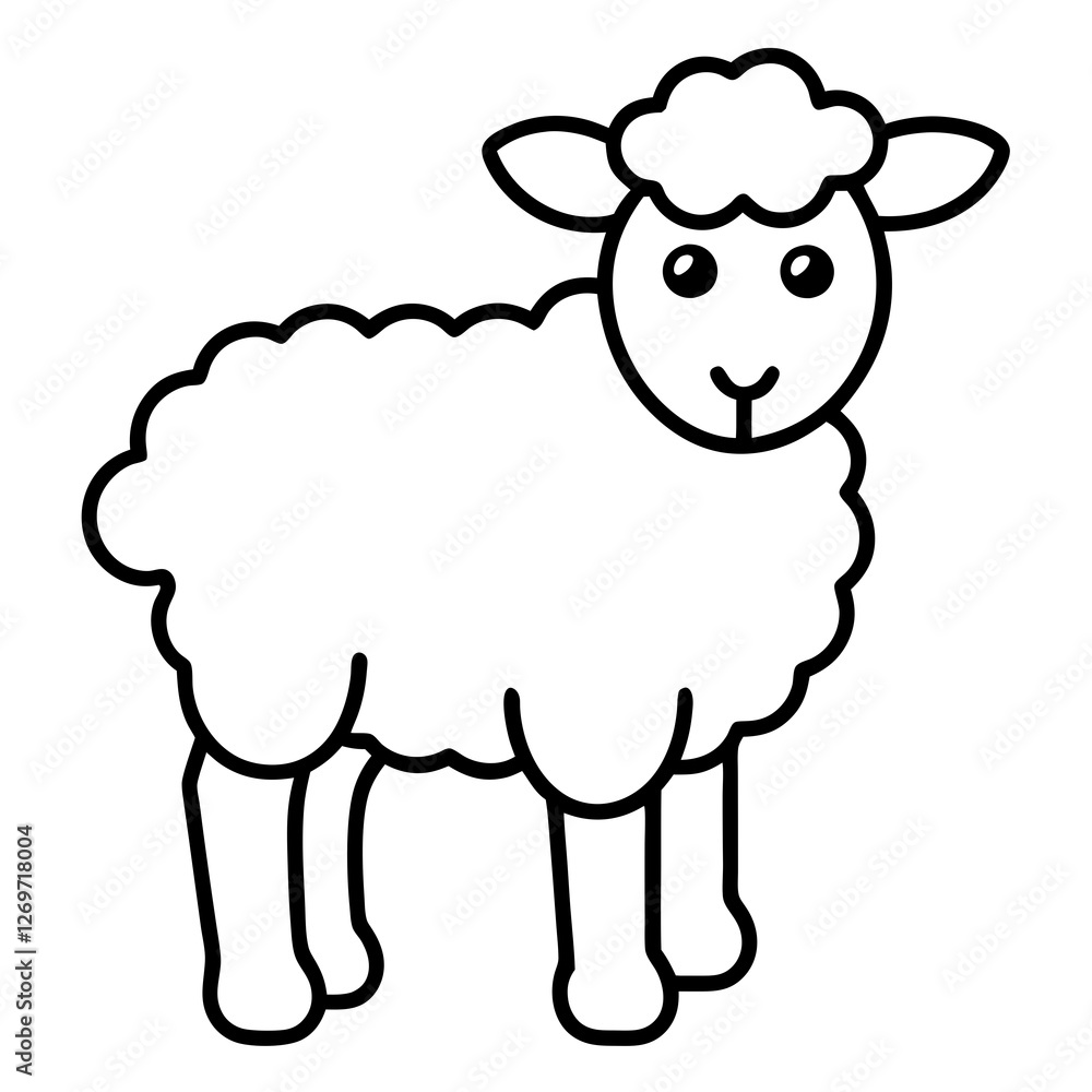 vector illustration of sheep vector illustration of sheep