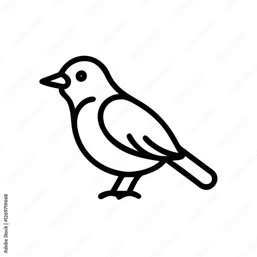 Fototapeta premium vector illustration of a bird