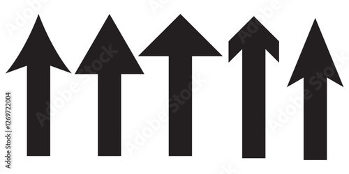 up arrow icon, black right arrow, black direction pointer, straight pointed arrow icon, black arrow transparent background, black arrow no background.