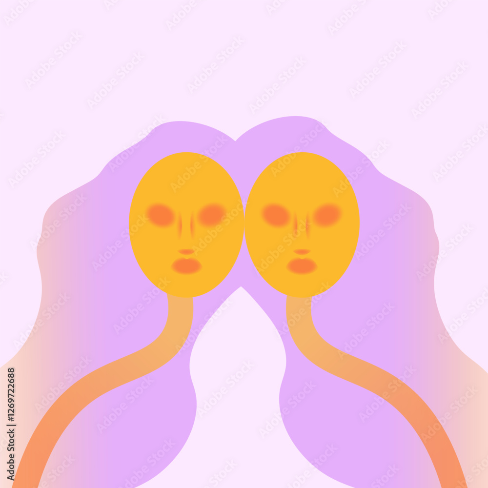 abstract human woman with blur effect and gradient in bright cosmic colors, conceptin space, unique, abstract people, allient, internal abstract human woman with blur effect and gradient in bright cosmic colors, conceptin space, unique, abstract people, allient, internal