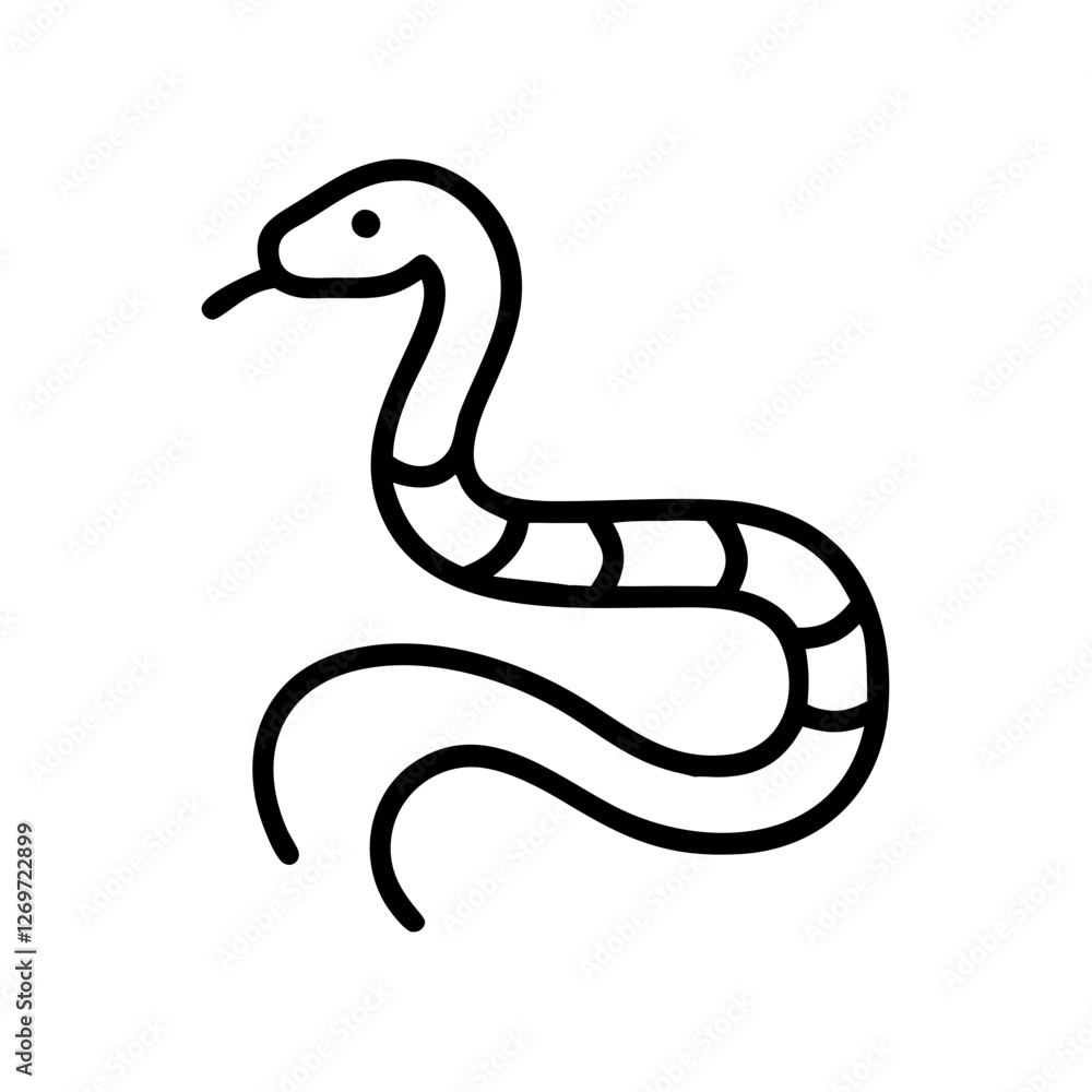 Fototapeta premium black and white snake