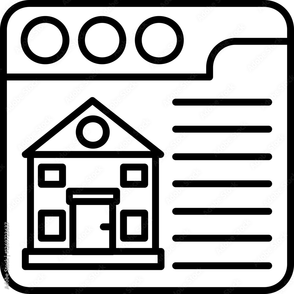 Online Construction Site Icon Online Construction Site Icon