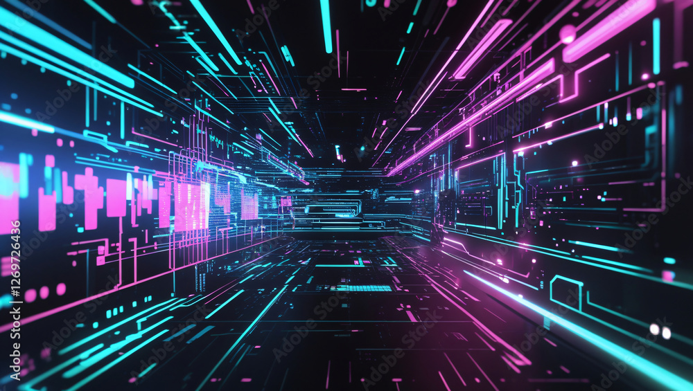 Retrofuturism, web punk, rave 80s 90s cyberpunk aesthetic techno neon colors background. Retrofuturism, web punk, rave 80s 90s cyberpunk aesthetic techno neon colors background.