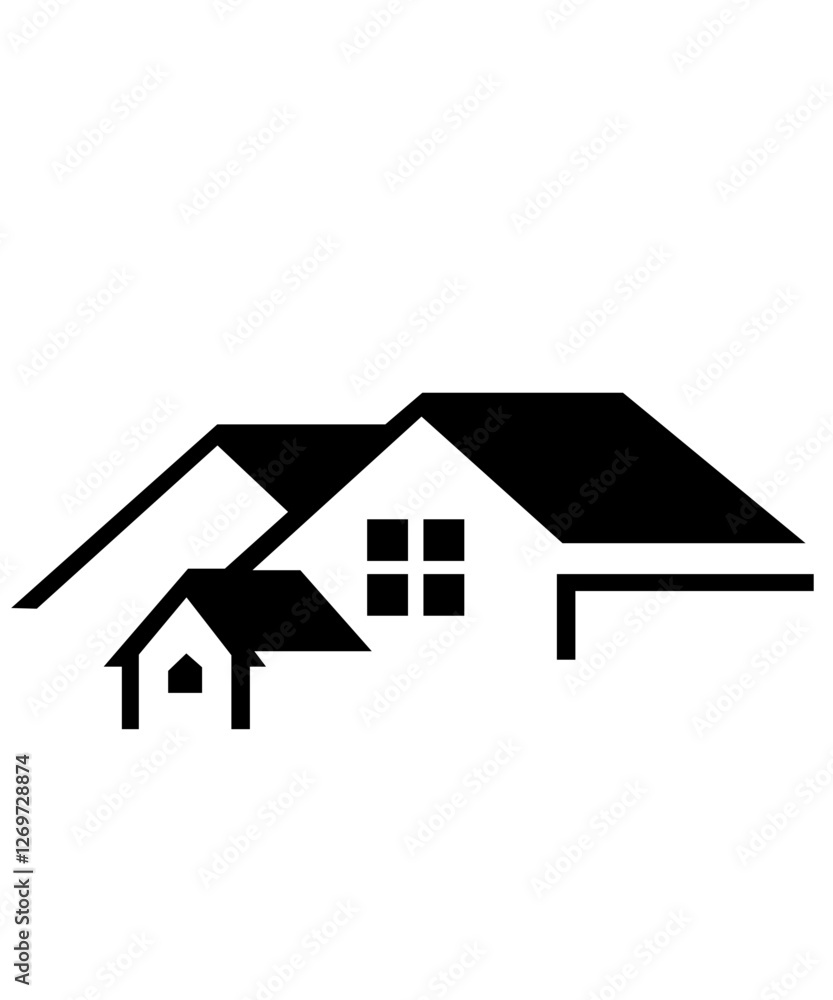 House clipart design on plain white transparent isolated background for card, shirt, hoodie, sweatshirt, apparel, tag, mug, icon, poster or badge House clipart design on plain white transparent isolated background for card, shirt, hoodie, sweatshirt, apparel, tag, mug, icon, poster or badge