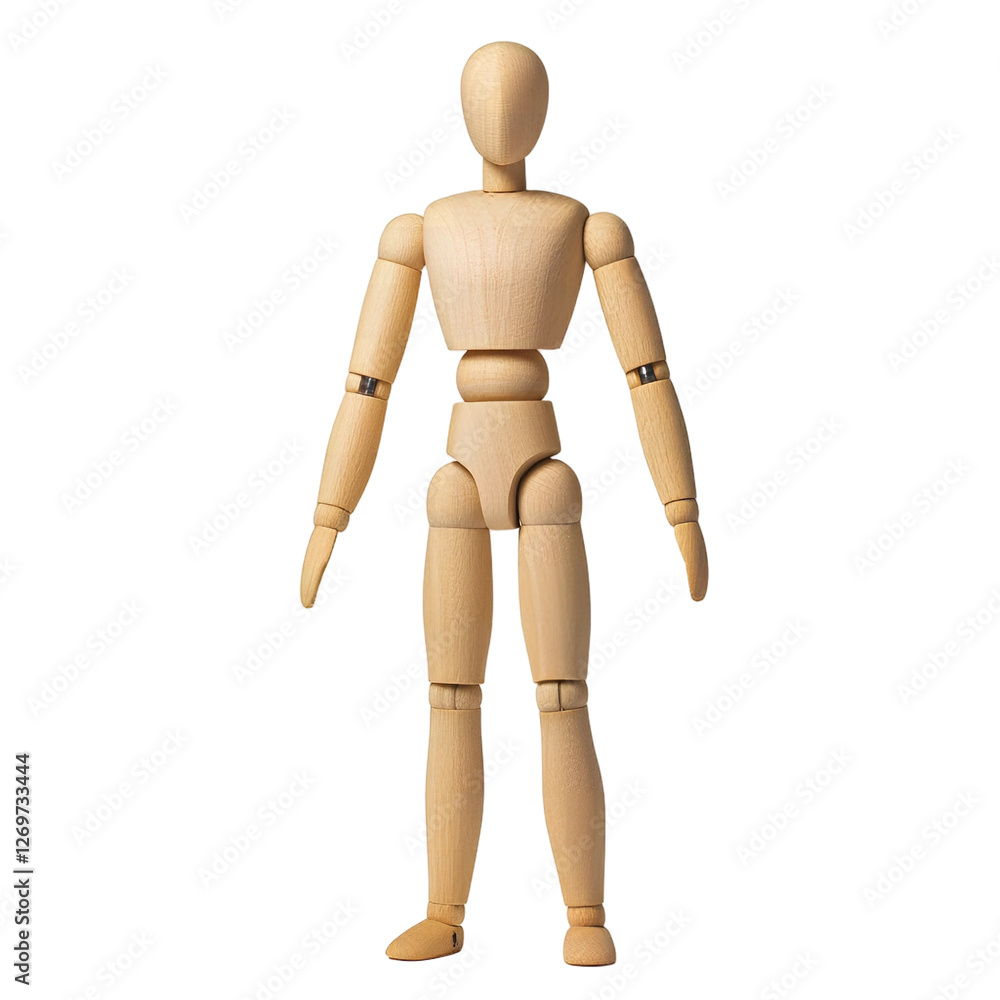 Wooden artist s mannequin figure posable anatomy model full body isolated transparent background Wooden artist s mannequin figure posable anatomy model full body isolated transparent background