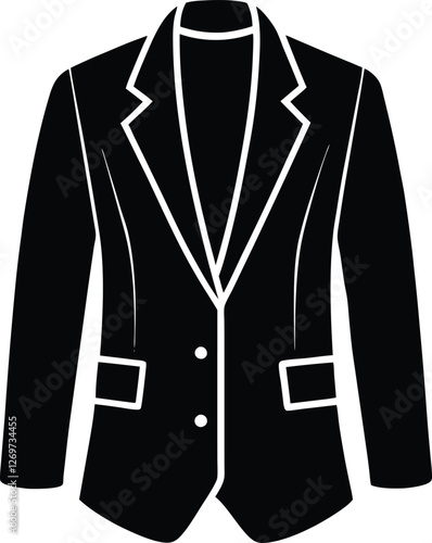 Blazer silhouette vector illustration