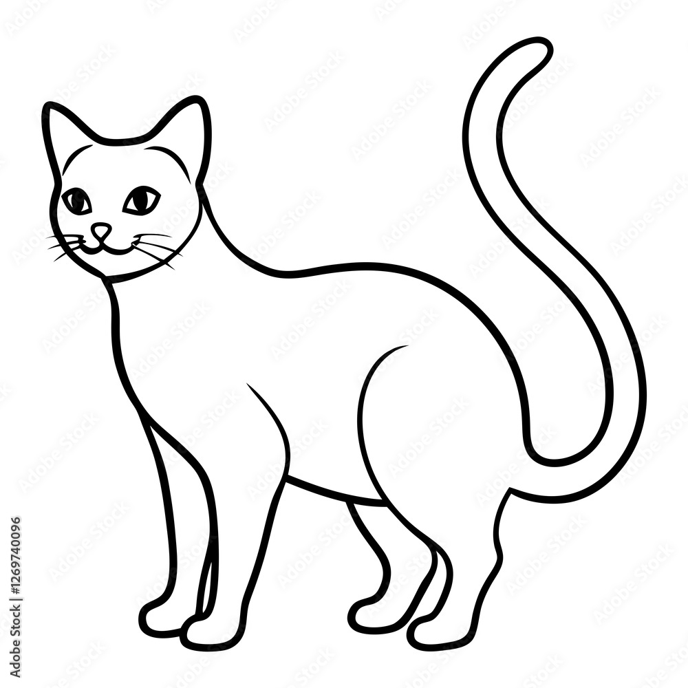 vector illustration of a cat vector illustration of a cat