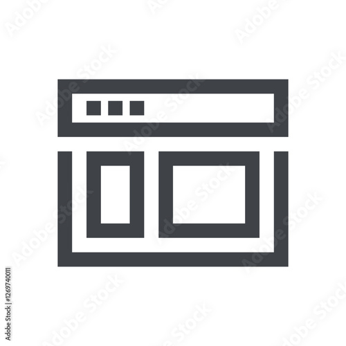 common right angle black outline icon pack