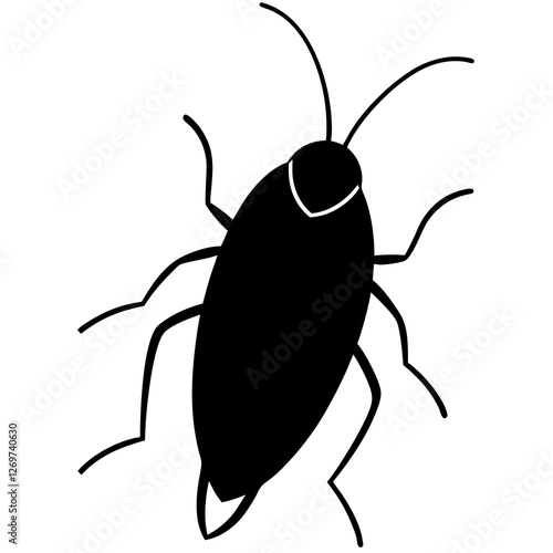 black and white beetle