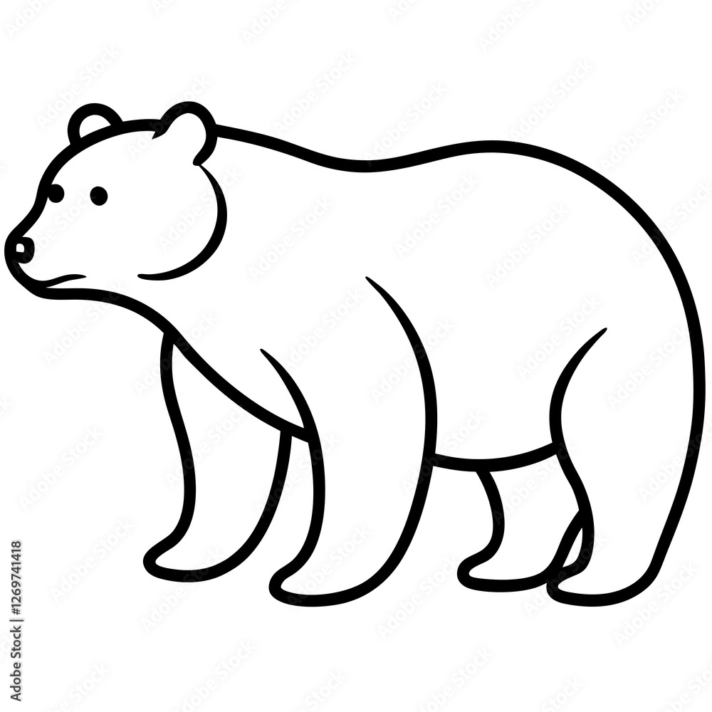 Fototapeta premium polar bear vector