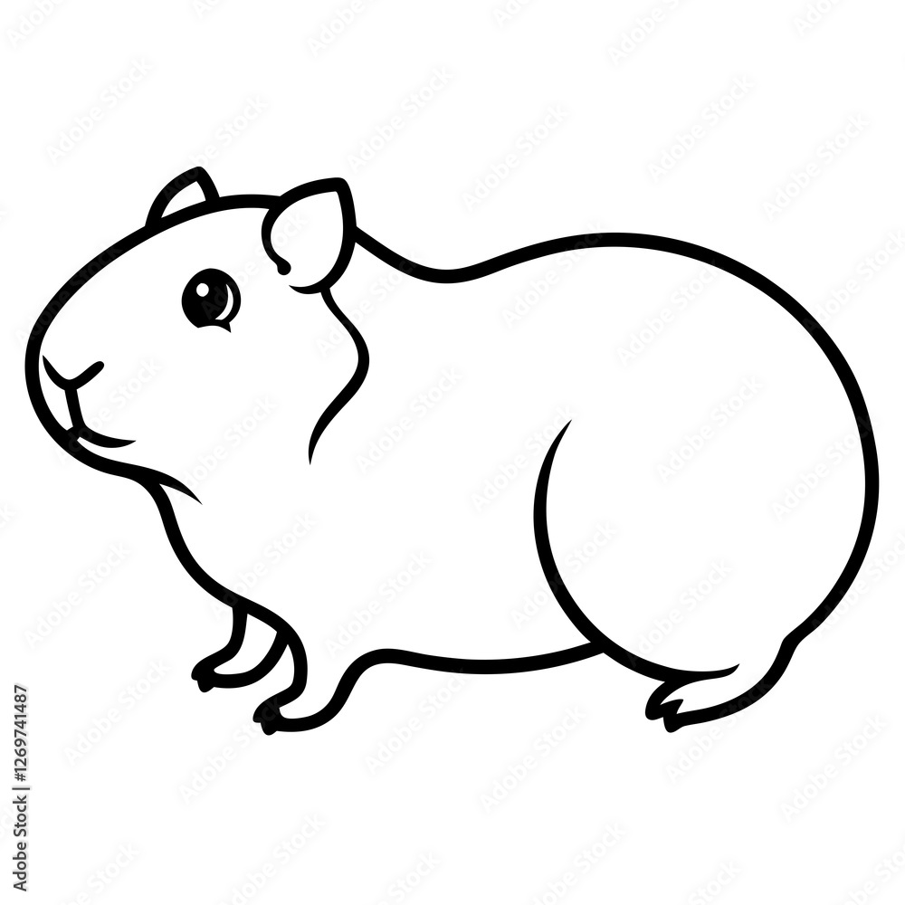vector illustration of a cartoon rat vector illustration of a cartoon rat