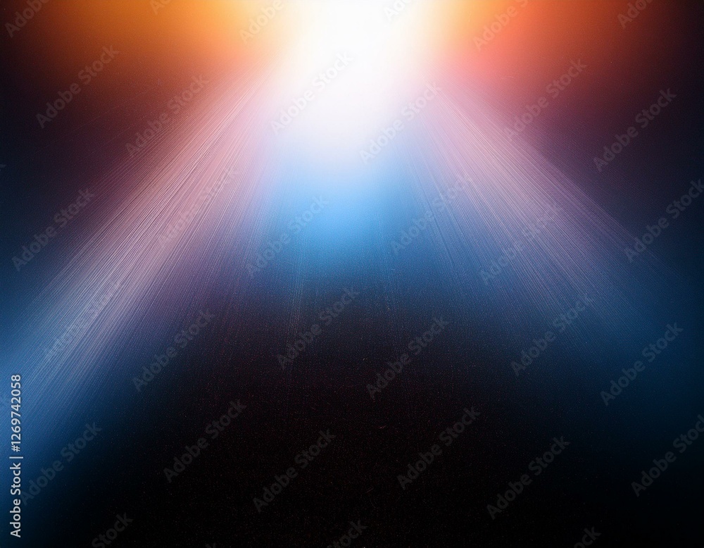 Obraz premium overlay light effect with noise texture colored film burn light photo background