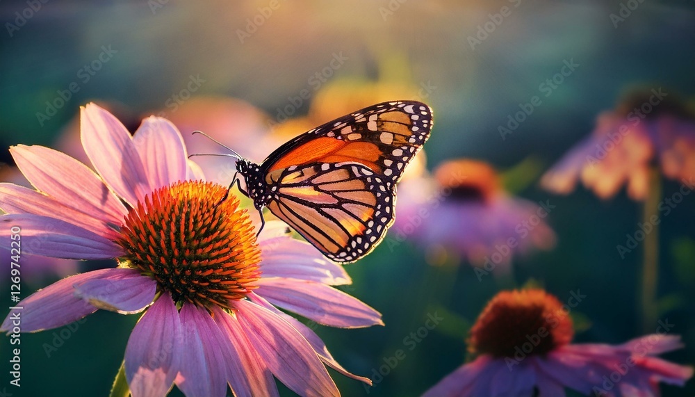 Obraz premium butterfly on a flower