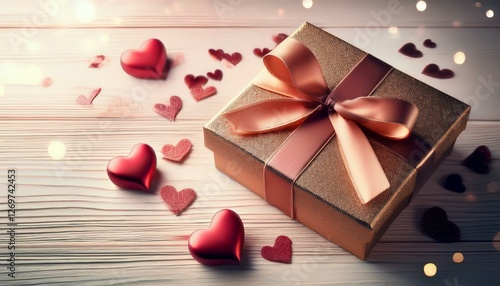 gift box with hearts