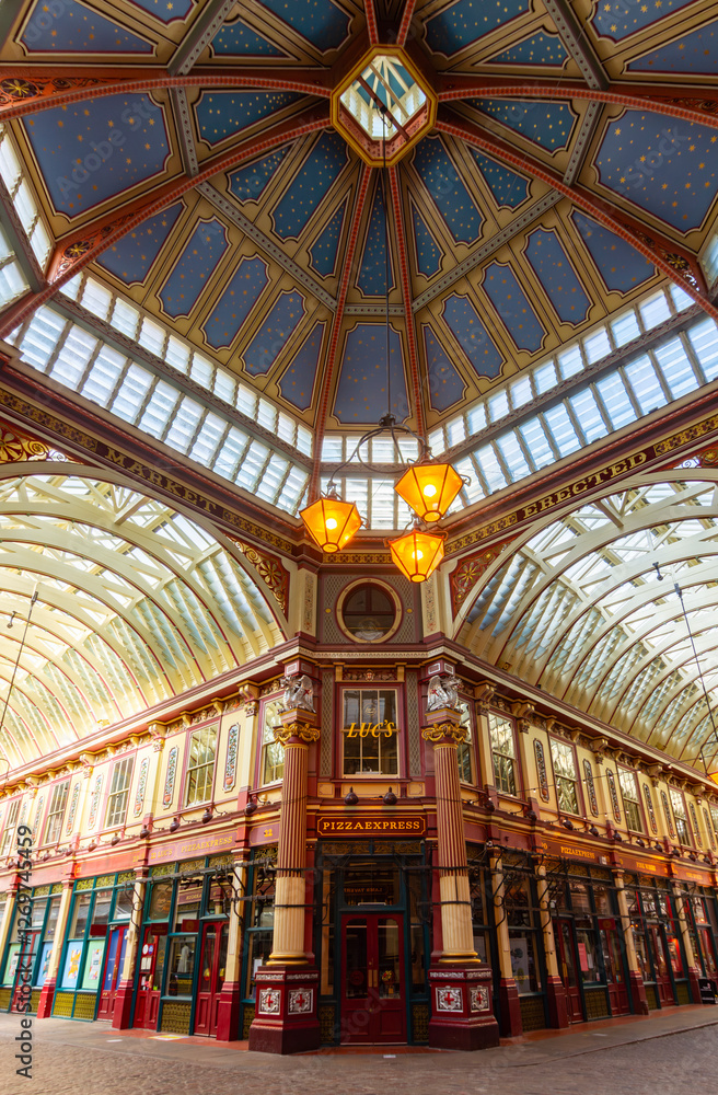 Naklejka premium Leadenhall market in City of London, UK