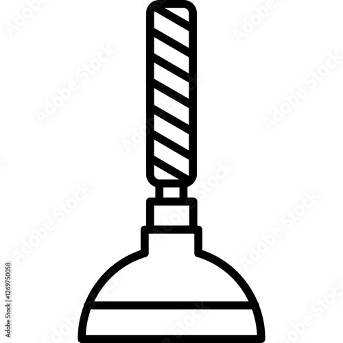 Plunger Construction Tool Icon