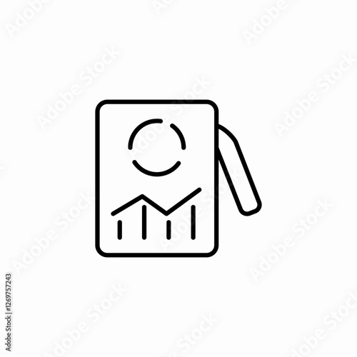 statistics fill icon sign vector