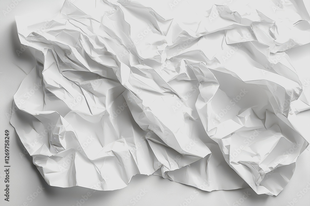 Obraz premium A single sheet of paper surrounded by multiple blank sheets of white paper on a flat surface