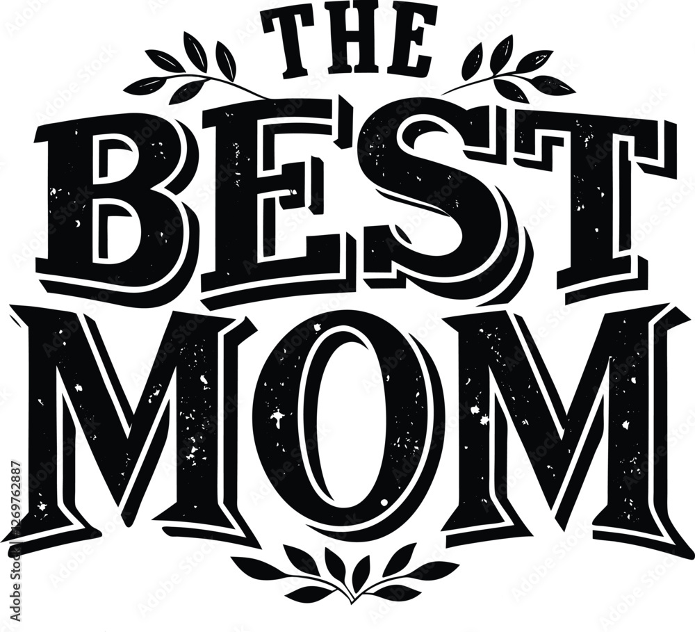 Fototapeta premium mother's day silhouette vector illustration