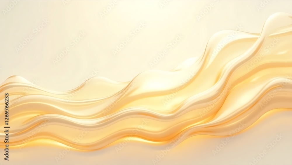 Translucent glass effect with a serene golden gradient background. Generative Ai. Translucent glass effect with a serene golden gradient background. Generative Ai.