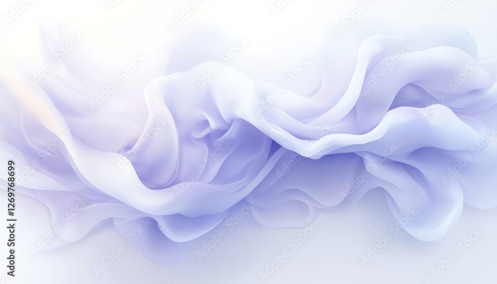Obraz premium Elegant Abstract Background, Seamless Lilac, 3D Low Profile Style, Delicate Wave Texture