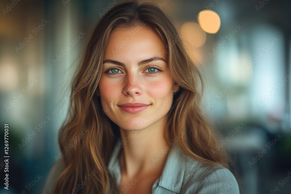 Portrait of woman in casual office wear Portrait of woman in casual office wear