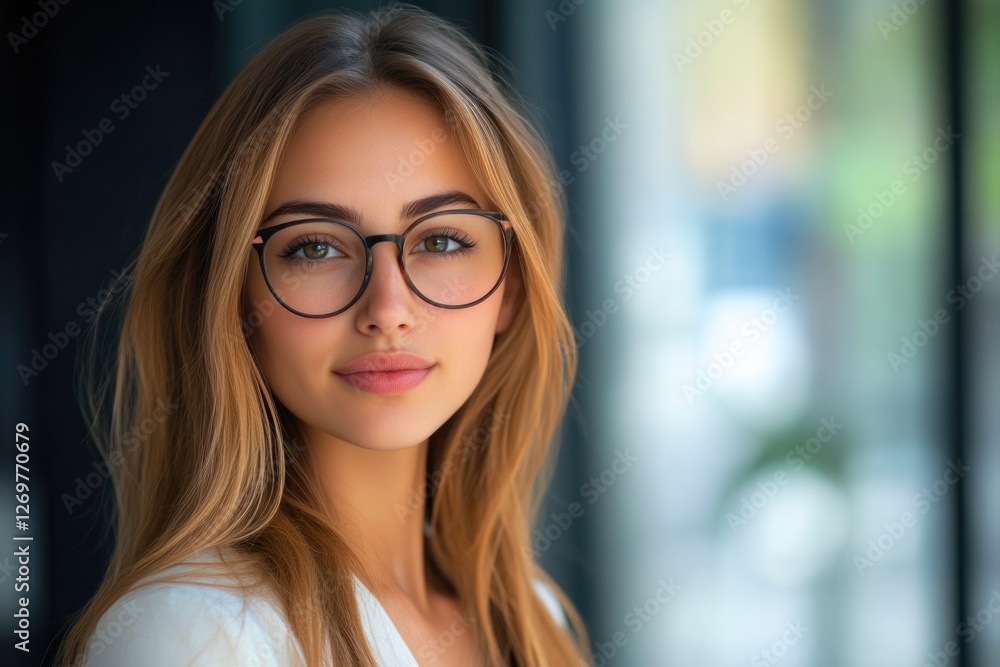 Successful Young Businesswoman in Corporate Environment Successful Young Businesswoman in Corporate Environment