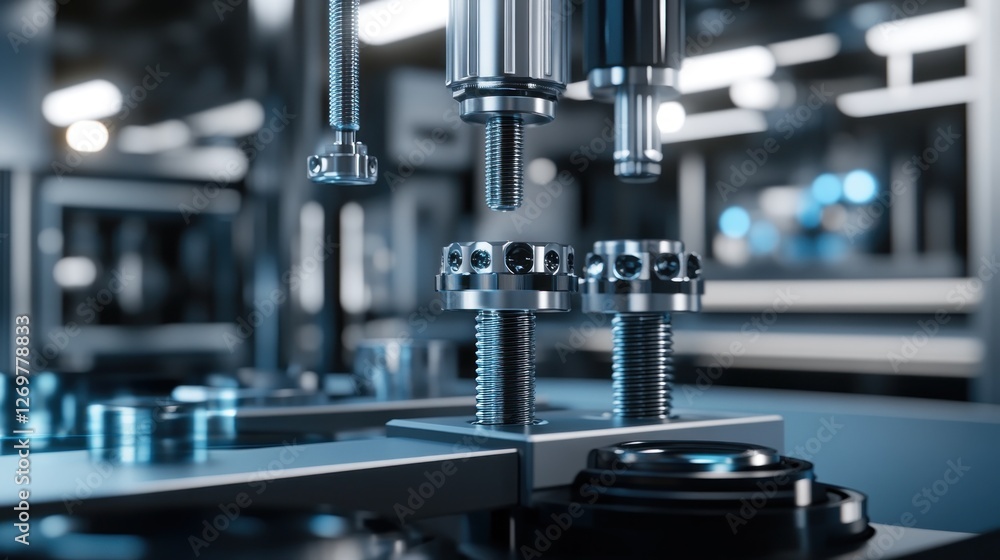 Precision Engineering Machine Assembling Metal Components Precision Engineering Machine Assembling Metal Components
