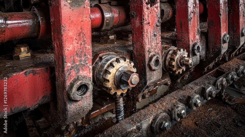 Rusty Industrial Machinery Gears and Mechanisms Rusty Industrial Machinery Gears and Mechanisms