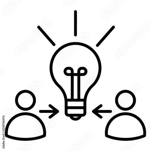 Crowdsourcing Outline Icon