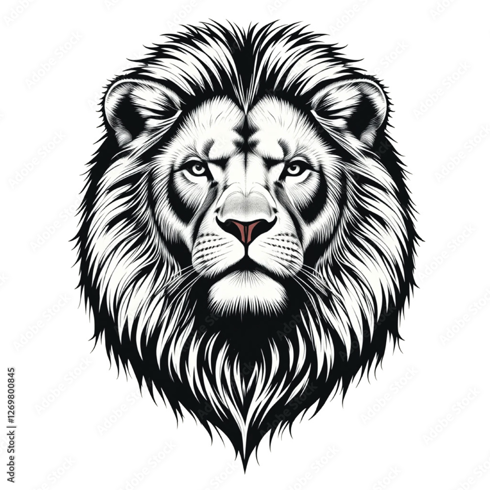 Obraz premium lion vector illustration