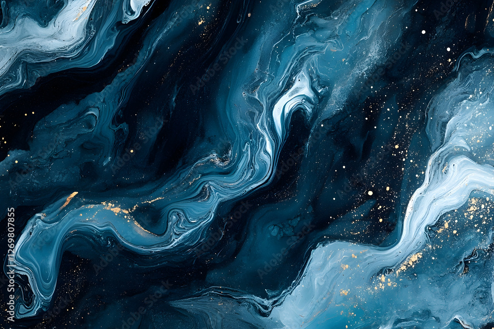 Smooth flowing abstract blue texture creating calming visual depth Smooth flowing abstract blue texture creating calming visual depth