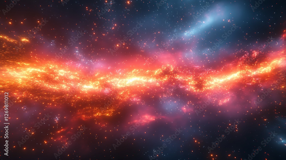 Abstract burst of cinematic inspiration with glowing color streaks and energy Abstract burst of cinematic inspiration with glowing color streaks and energy