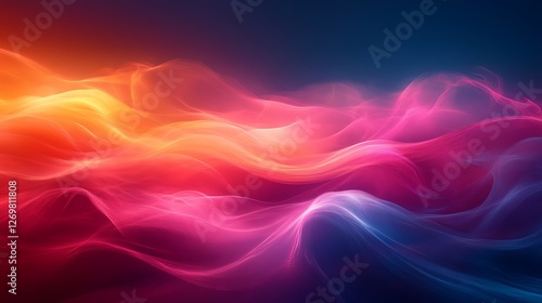 Wallpaper Mural Abstract energy of filmmaking shown through multicolored light waves and motion Torontodigital.ca