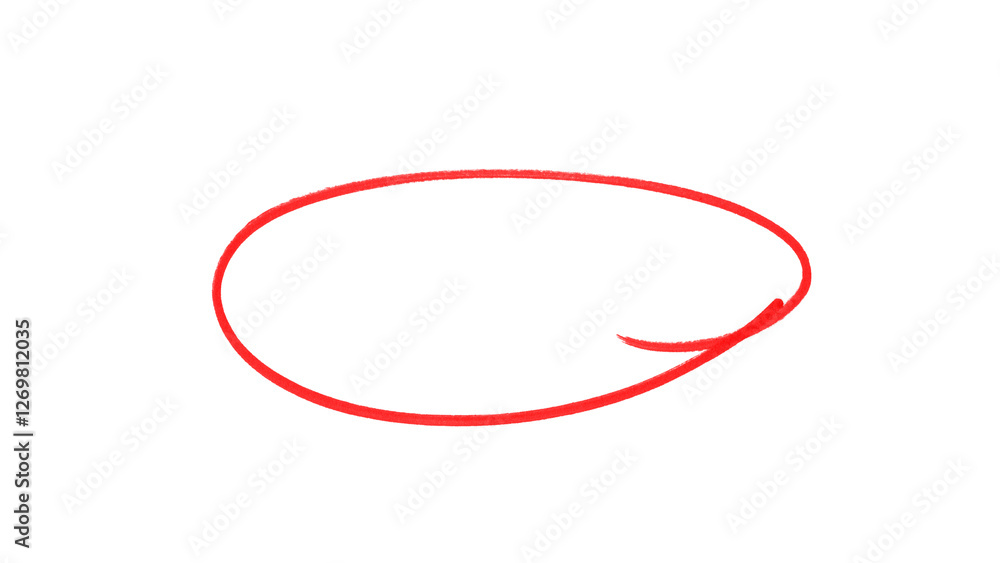 Red highlight hand drawn. Red hand drawn circle marker for highlighting text. Red highlight hand drawn. Red hand drawn circle marker for highlighting text.