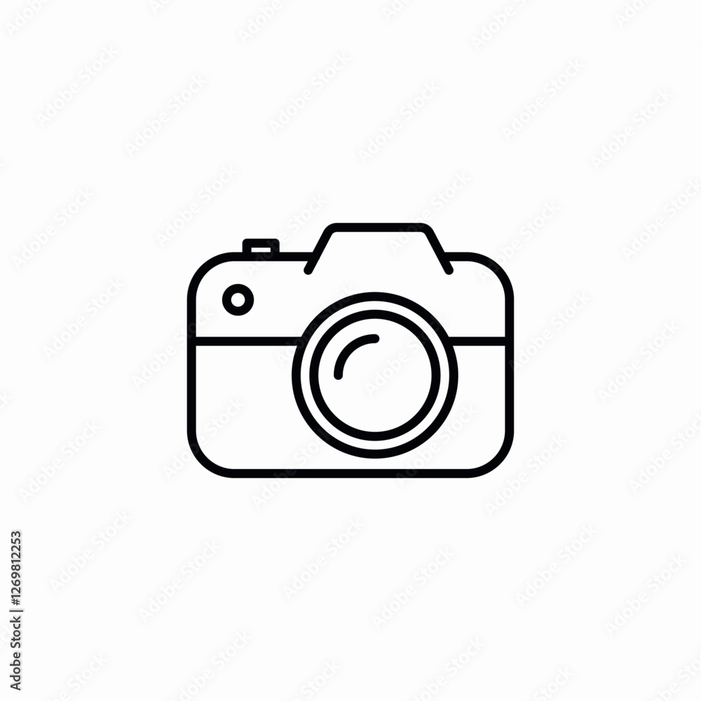 compact camera icon sign vector compact camera icon sign vector