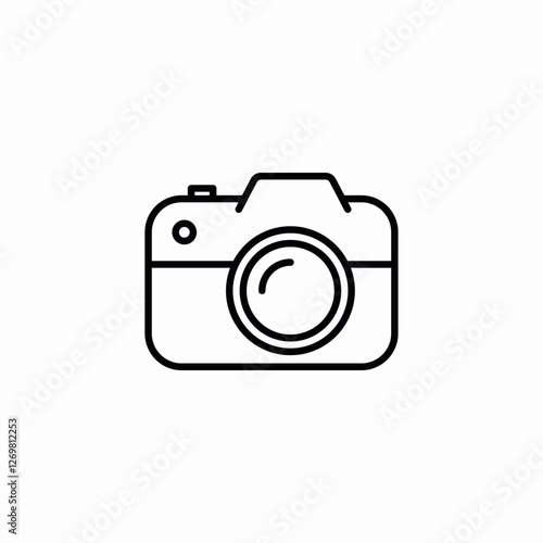 compact camera icon sign vector