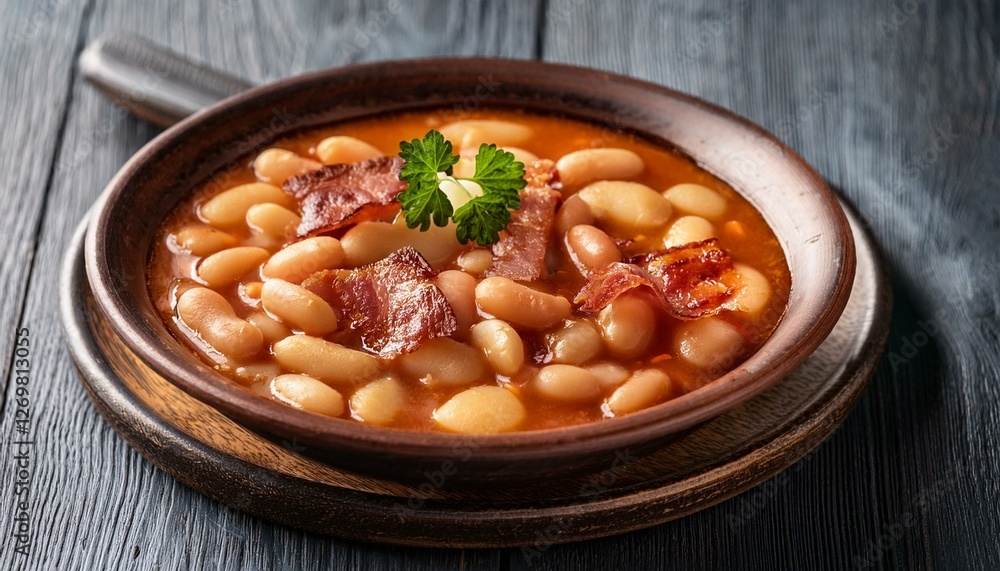 custom made wallpaper toronto digitalGenerated image Polish fasolka po bretońsku (beans Breton style) with bacon