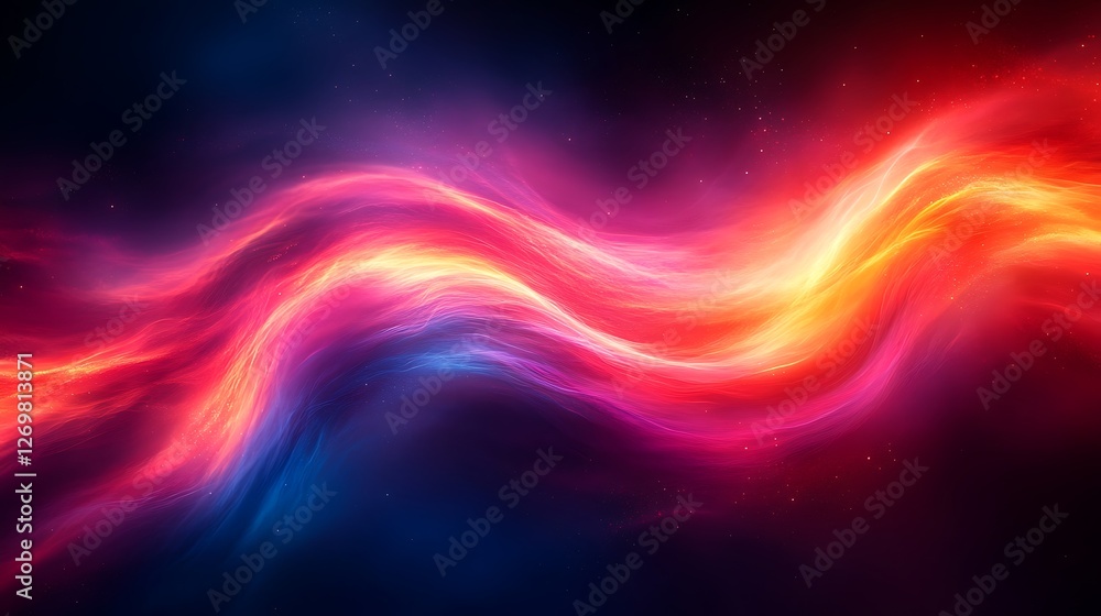 Abstract artistic energy of filmmaking shown through radiant streaks of color Abstract artistic energy of filmmaking shown through radiant streaks of color