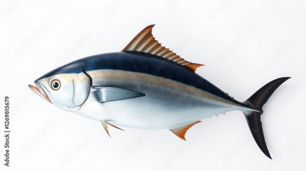 Fototapeta premium Fresh Pacific Bluefin Tuna Fish Seafood Image