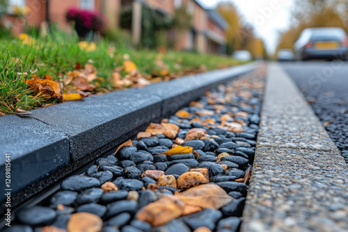 A close-up of a drop kerb f...