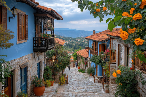 A colorful street in Koskin...