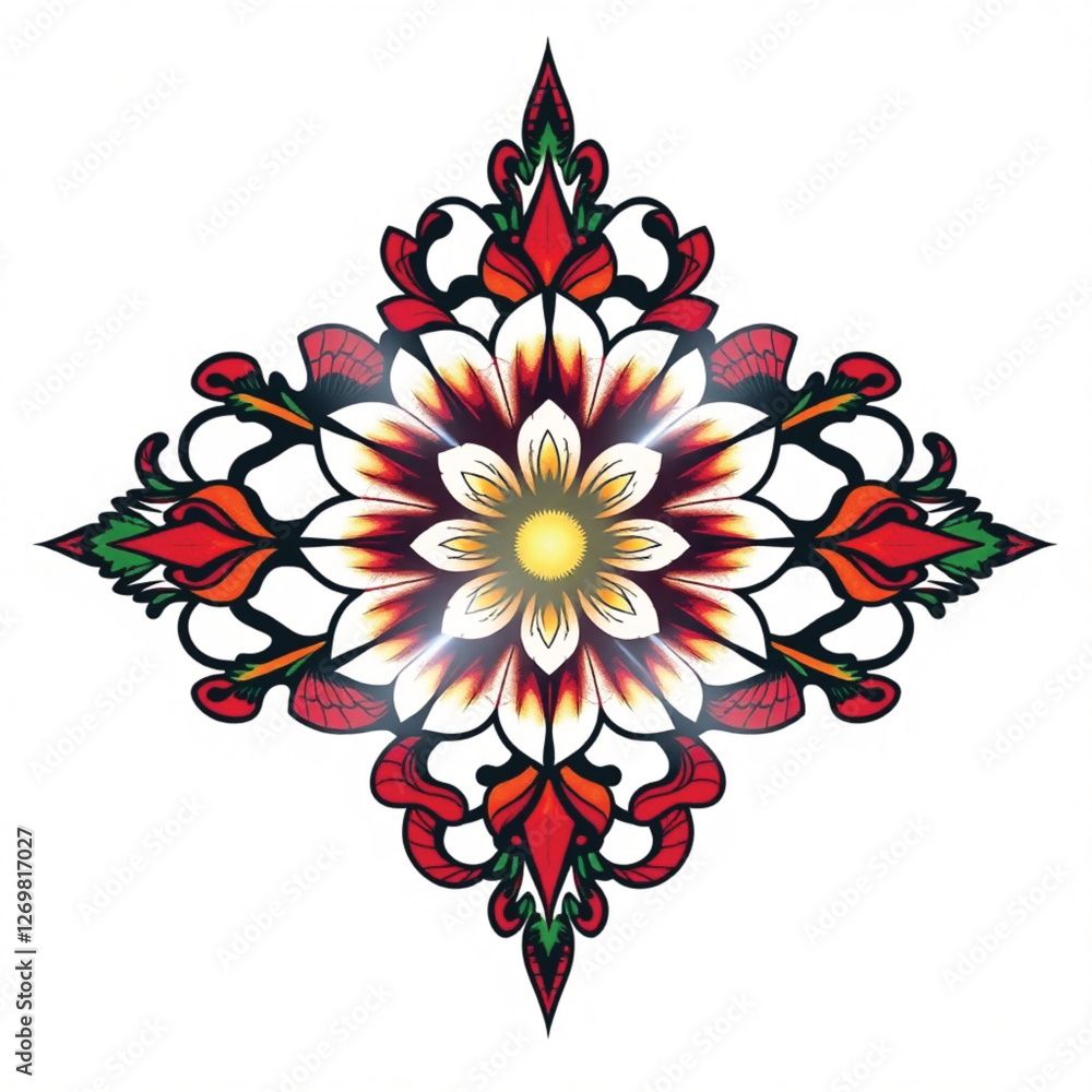 Obraz premium Floral Symphony: A Vivid Garden Delight