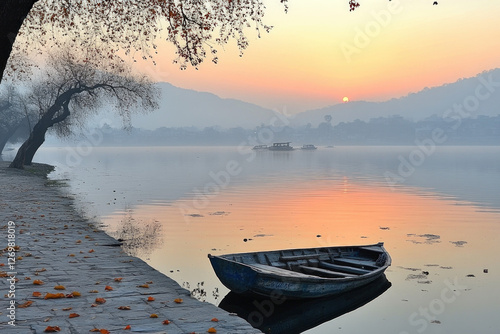 A serene view of Bhopal Lak...