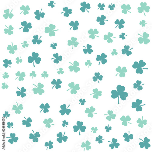 A vibrant St. Patrick’s Day illustration with a green background, shamrocks, gold coins, and Celtic patterns, capturing the festive Irish spirit—perfect for holiday-themed projects.