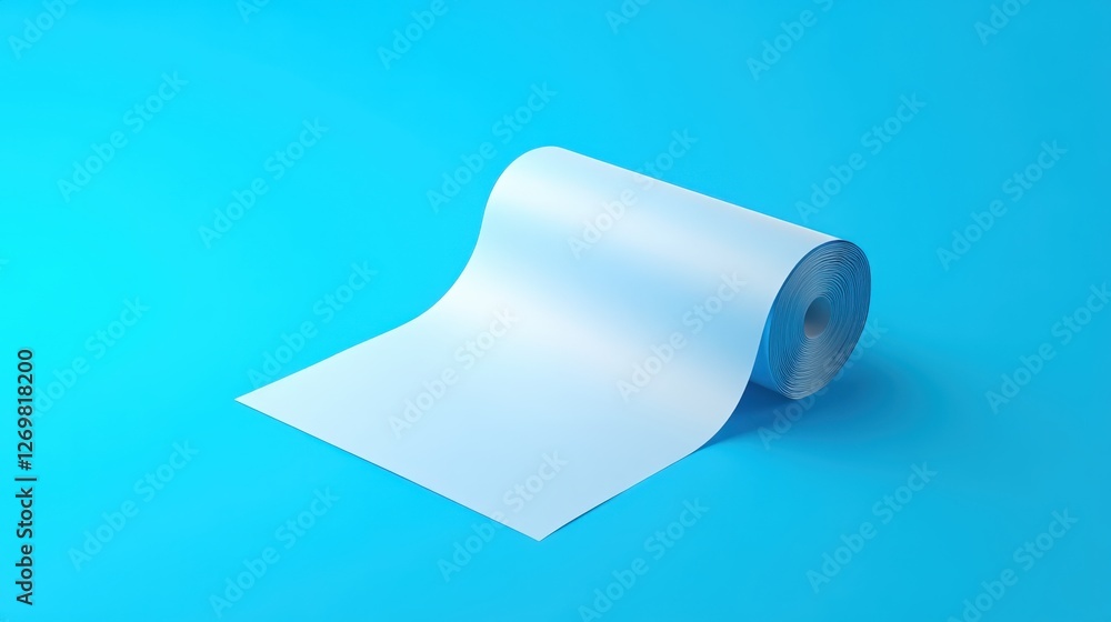 Paper Wallpaper Mockup is Laying on the Table Paper Wallpaper Mockup is Laying on the Table
