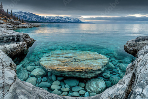 A serene view of Slave Lake...